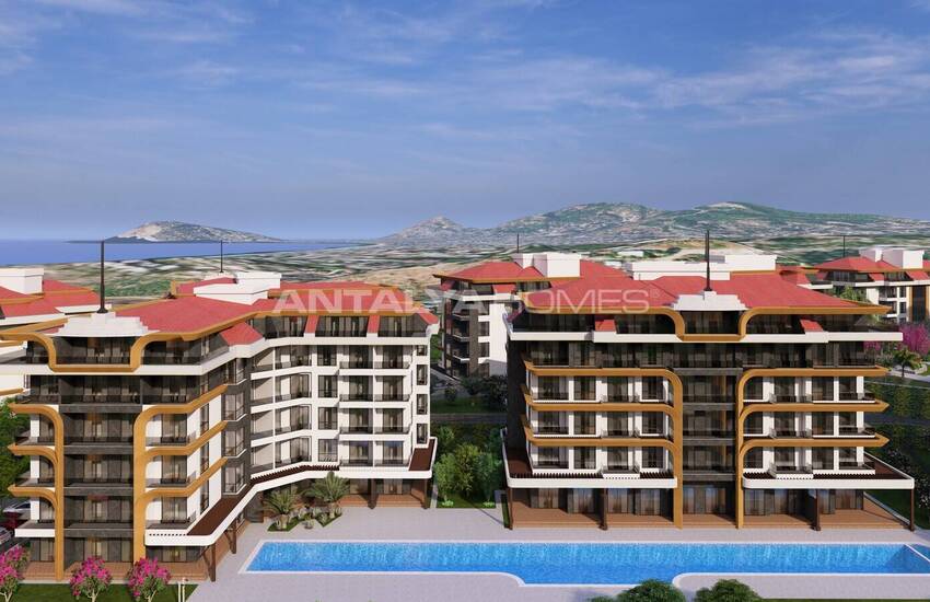 Goed Gelegen Appartementen Met Uniek Uitzicht In Alanya Kestel 13