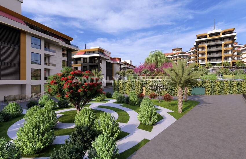 Alanya Kestel'de İyi Konumda Eşsiz Manzaralı Daireler 22