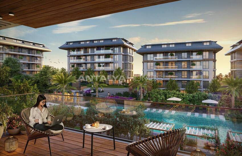 Appartements En Complexe Avec Commodités À Oba Alanya 5