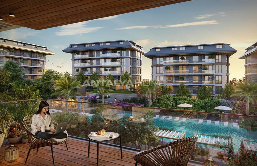 Flats in a Complex with Rich Amenities in Oba Alanya 5