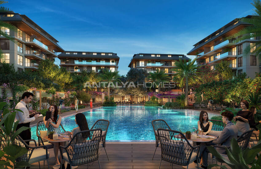 Flats in a Complex with Rich Amenities in Oba Alanya 3