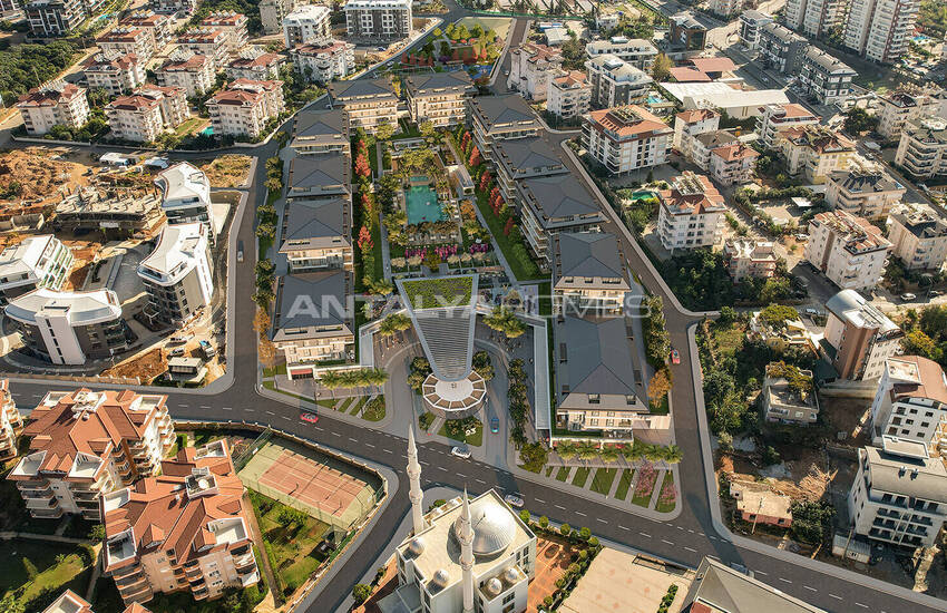 Flats in a Complex with Rich Amenities in Oba Alanya 7