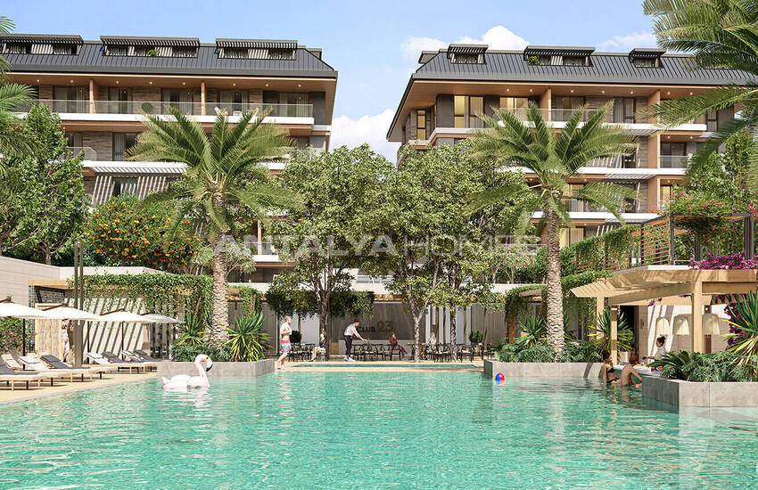Appartements En Complexe Avec Commodités À Oba Alanya 1