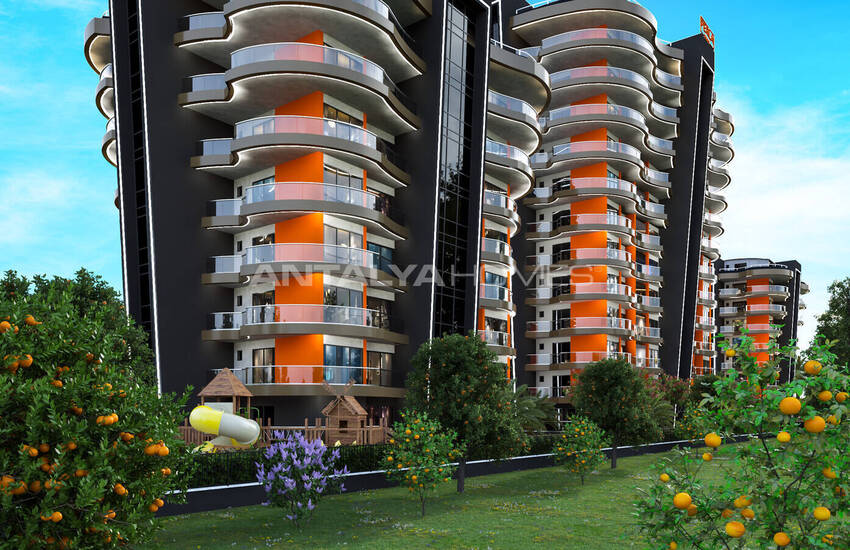 شقق مطلة على الطبيعة في مجمع مع المرافق الاجتماعية في ألانيا 3