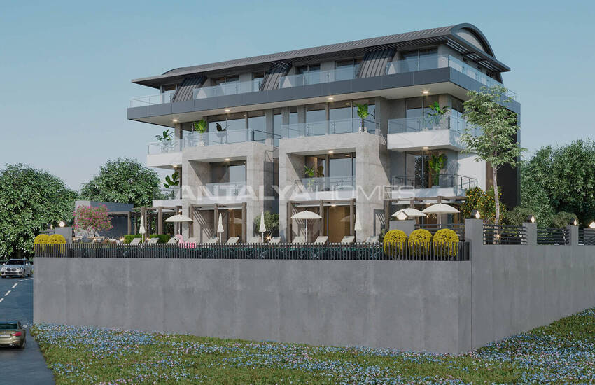 Duplex Lägenheter I Ett Komplex Nära Bekvämligheter I Alanya 7