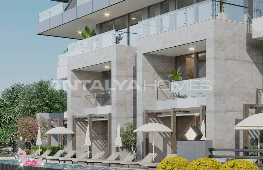 Duplex Lägenheter I Ett Komplex Nära Bekvämligheter I Alanya 5