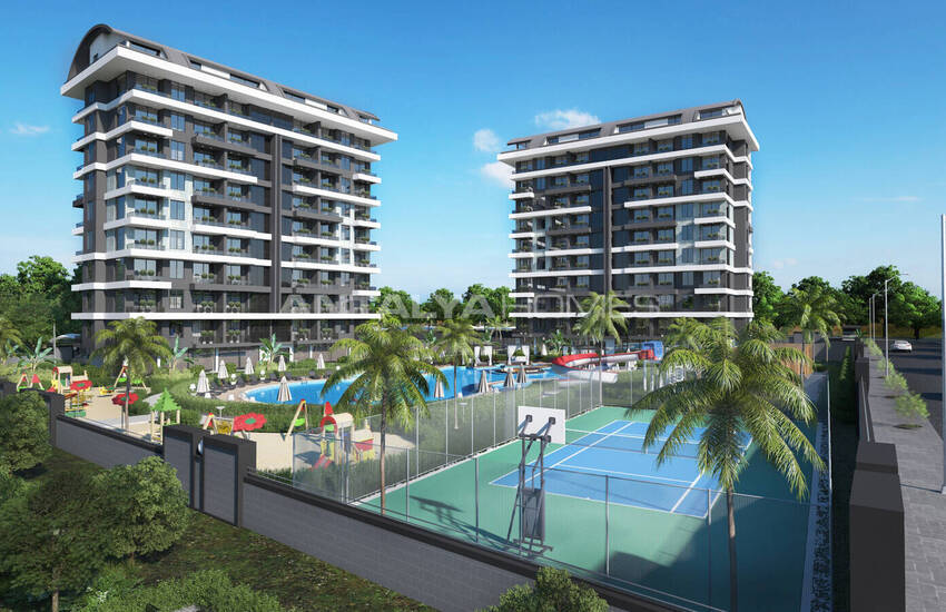 Panoramic-view Apartments in a Hotel-concept Project in Alanya