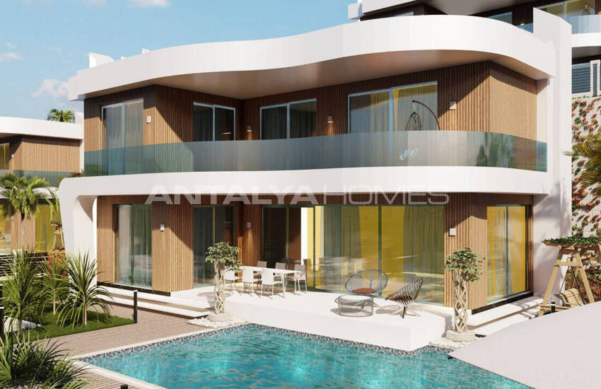 Detached Houses with Private Pools in Alanya Turkey 1