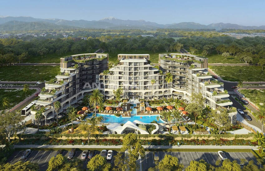 Lägenheter I Ett Hotellkonceptkomplex I Altintas Antalya