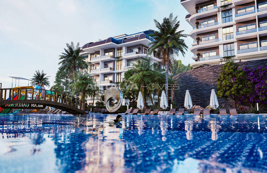 Alanya Kargıcak'ta Otel Konseptli Projede Dağ Manzaralı Daireler 6