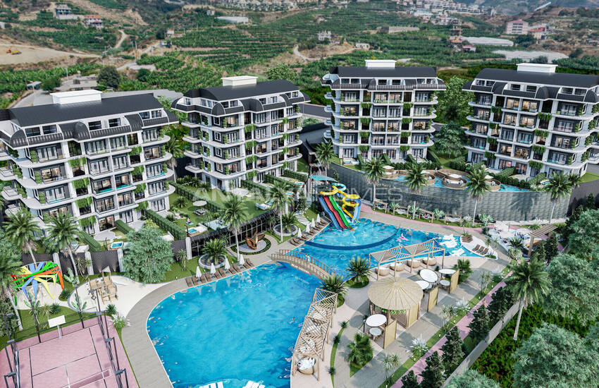 Lägenheter Med Bergsutsikt I Ett Projekt I Kargicak Alanya 3