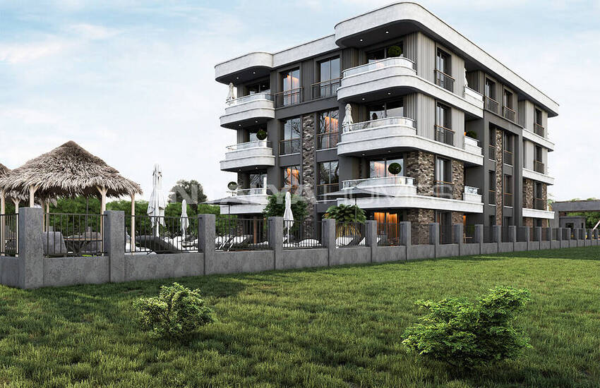 1-bedroom Flats in a Complex Near Airport in Aksu Antalya