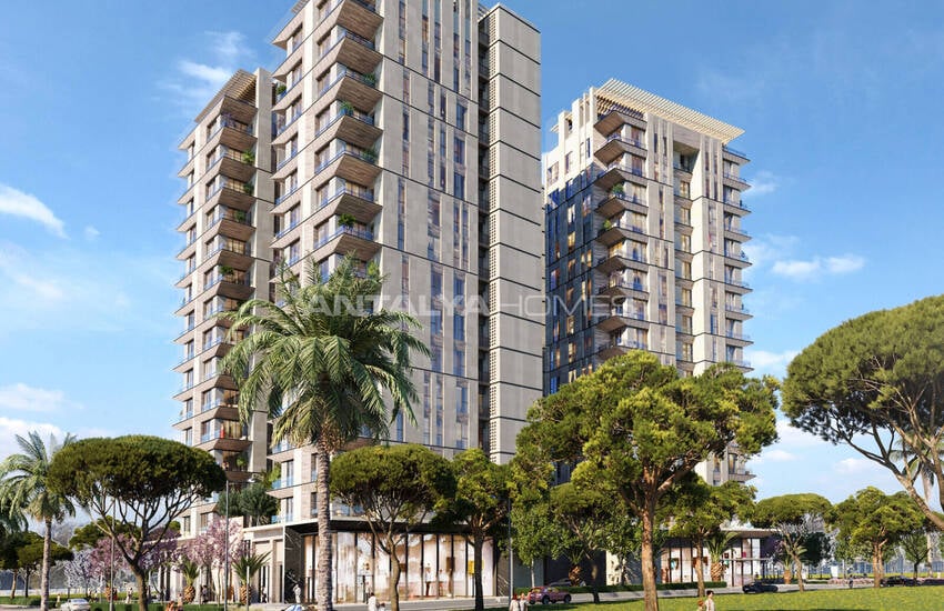 آپارتمان های 3 خوابه با دید دریا در نزدیکی امکانات رفاهی در موراتپاشا آنتالیا 1