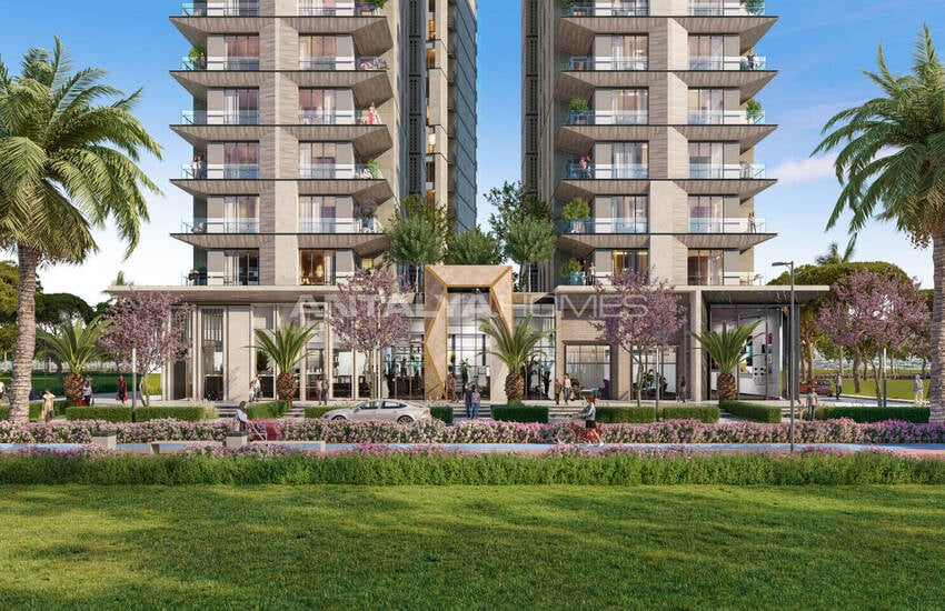 آپارتمان های 3 خوابه با دید دریا در نزدیکی امکانات رفاهی در موراتپاشا آنتالیا 2