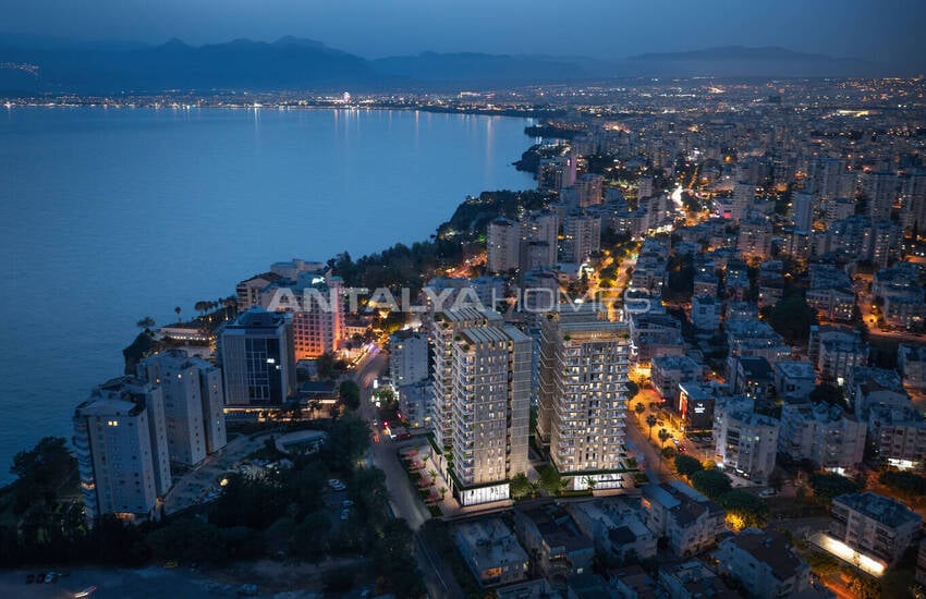 آپارتمان های 3 خوابه با دید دریا در نزدیکی امکانات رفاهی در موراتپاشا آنتالیا