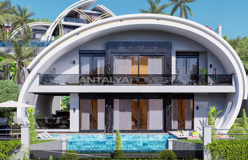 Maisons Élégantes Avec Piscines Et Jardins À Kargicak Alanya 2