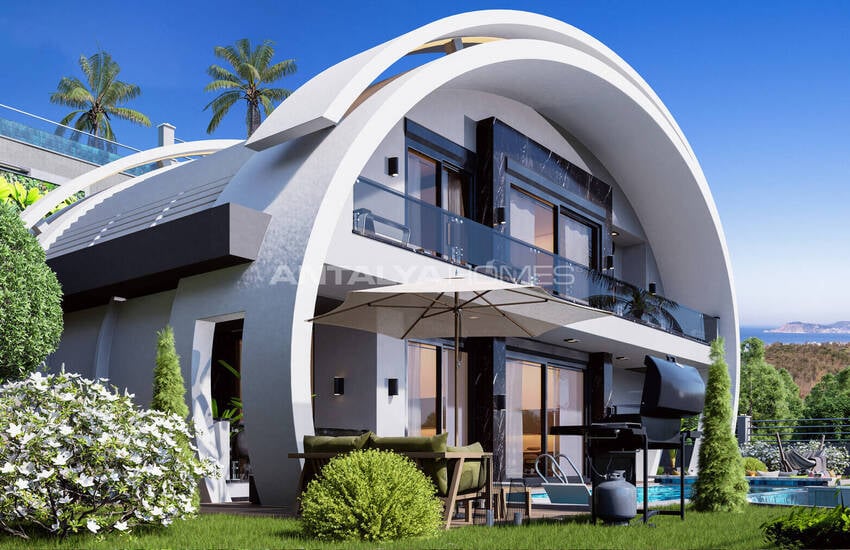 Maisons Élégantes Avec Piscines Et Jardins À Kargicak Alanya 3