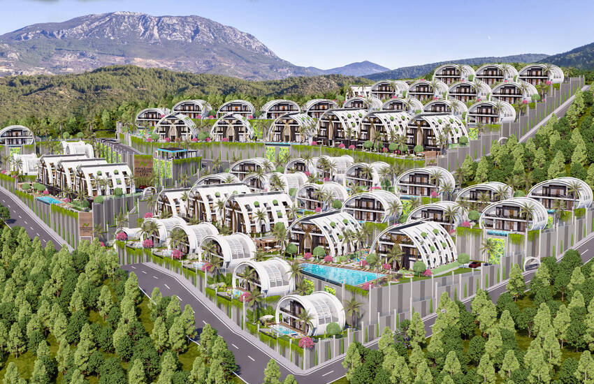 Maisons Élégantes Avec Piscines Et Jardins À Kargicak Alanya 7