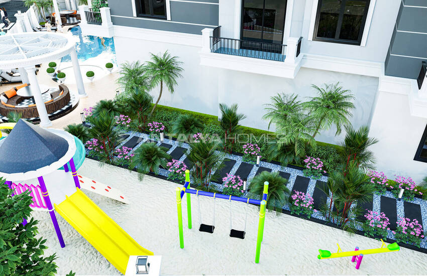 Flats in a Complex with Natural Environment in Alanya Oba 4