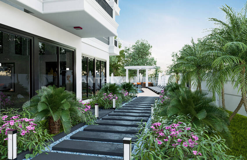 Flats in a Complex with Natural Environment in Alanya Oba 3