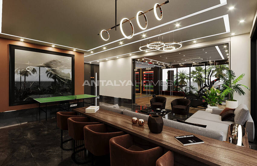 Flats in a Complex with Natural Environment in Alanya Oba 10