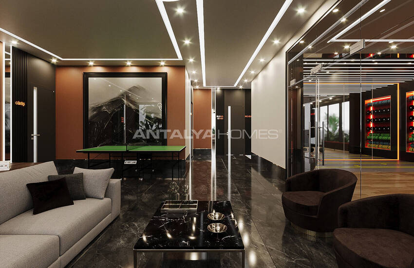 Flats in a Complex with Natural Environment in Alanya Oba 9