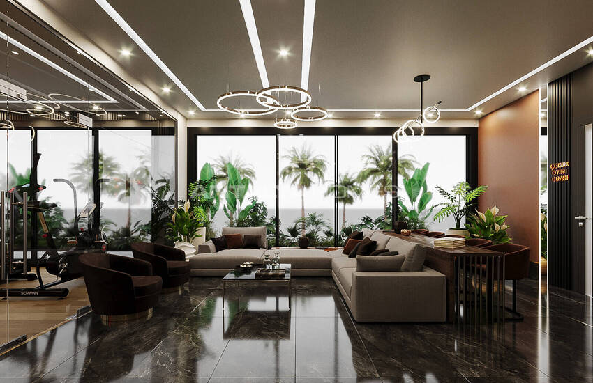 Flats in a Complex with Natural Environment in Alanya Oba 8