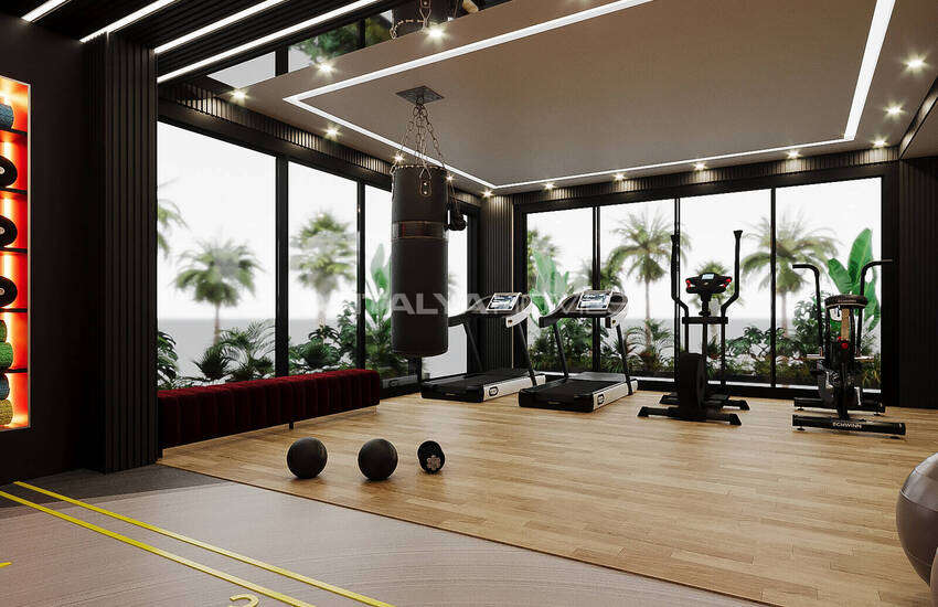 Flats in a Complex with Natural Environment in Alanya Oba 7