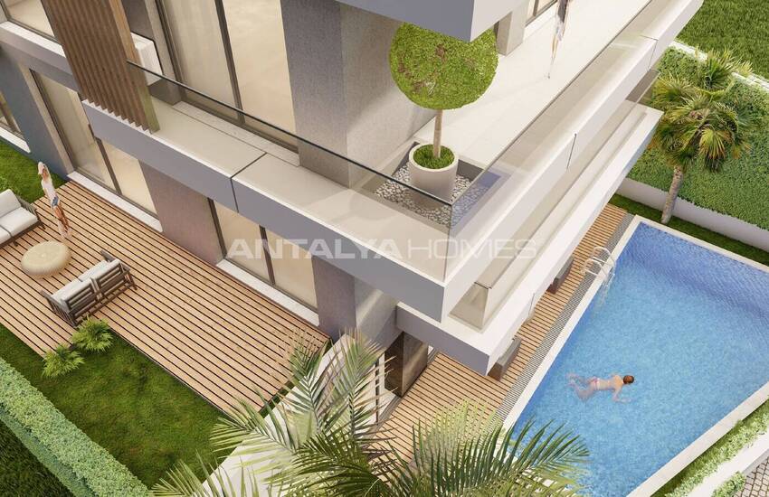 Appartements Près Des Commodités Sociales À Oba Alanya 4
