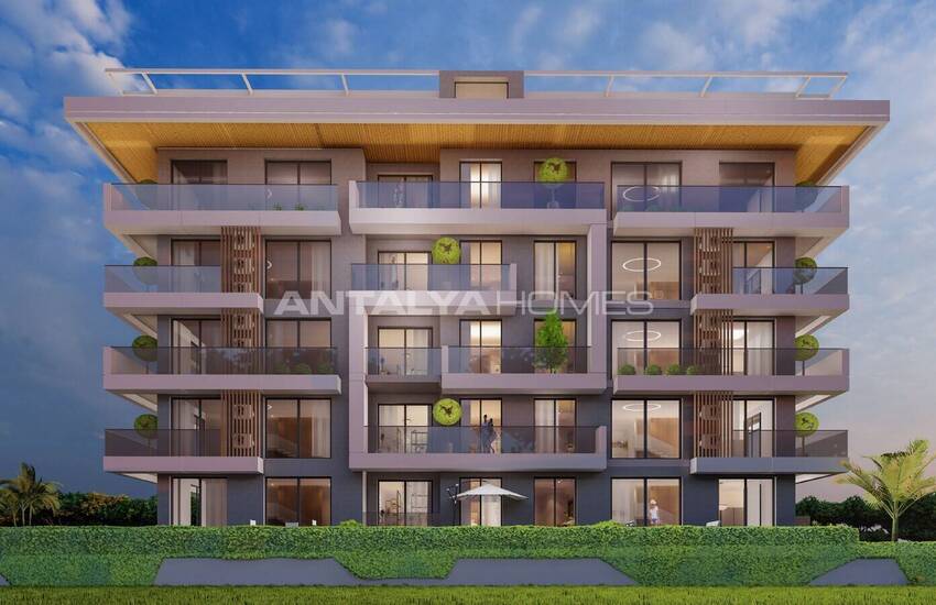 Appartements Près Des Commodités Sociales À Oba Alanya 2