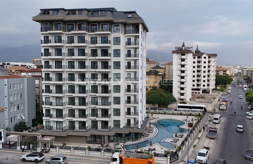 Chic Flats in a Complex with Swimming Pool in Oba Alanya