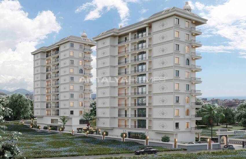 Properties in a Complex with Pool in Alanya Mahmutlar 12