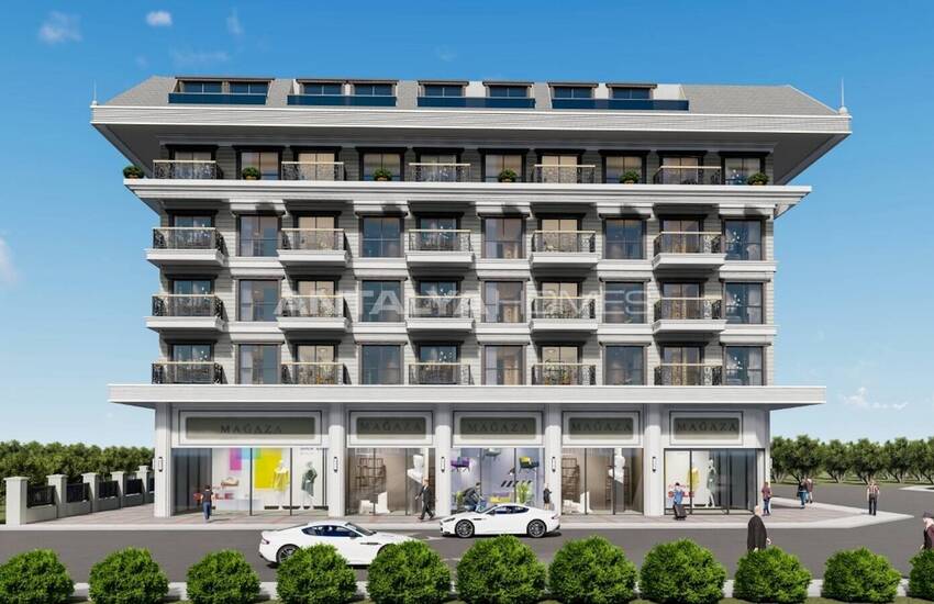 Alanya'da Denize 600 M Uzaklıkta Şık Daireler