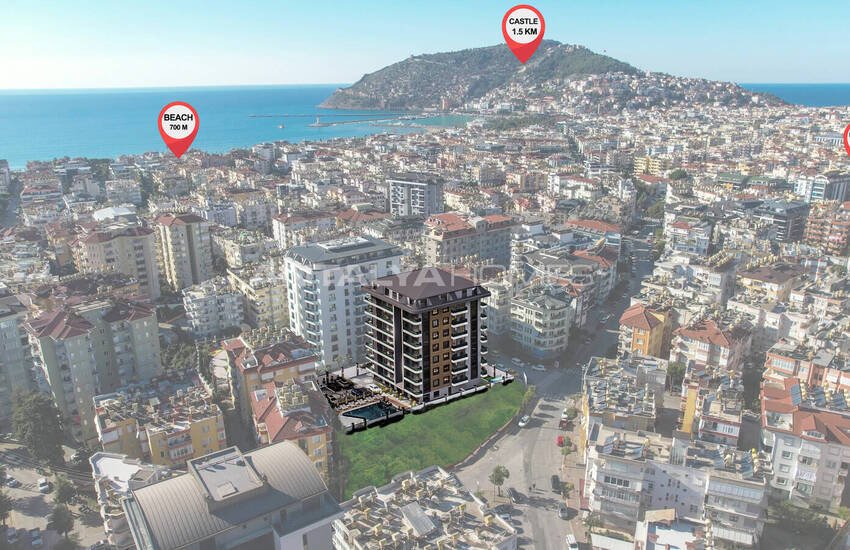 Flats in a Complex Near the Sea in Alanya 1