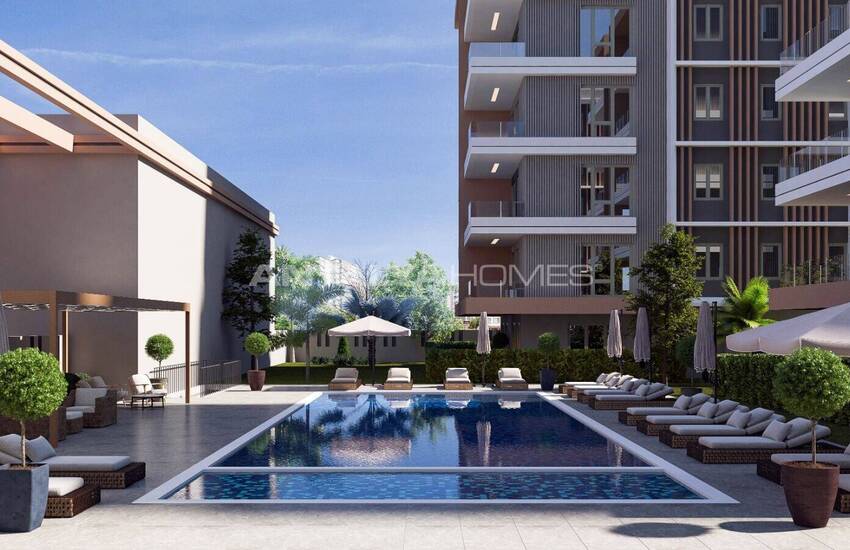 2-bedroom Properties Near Tram Station in Kepez Antalya