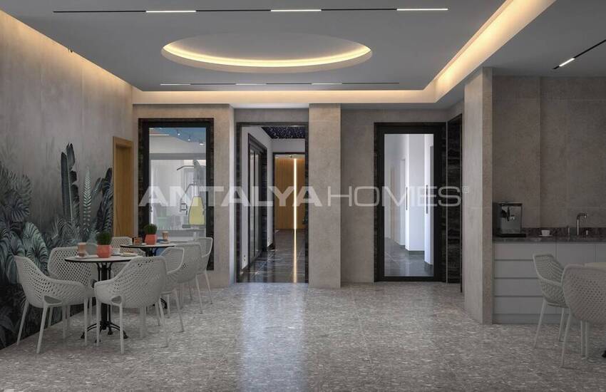 Alanya'da 3 Bloklu Sosyal Olanaklara Sahip Sitede Daireler 3