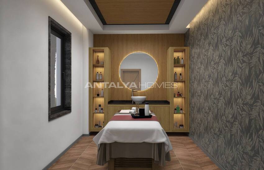 Alanya'da 3 Bloklu Sosyal Olanaklara Sahip Sitede Daireler 7