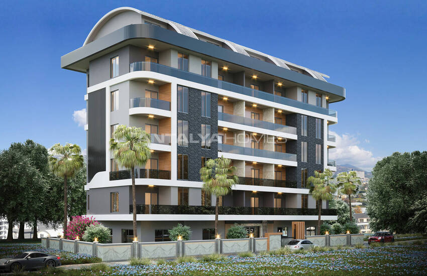 Appartementen In Een Goed Ontworpen Project In Alanya