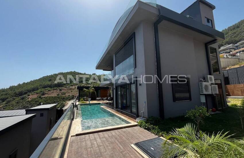 Panoramic Sea View Smart Villas in Alanya Tepe 9