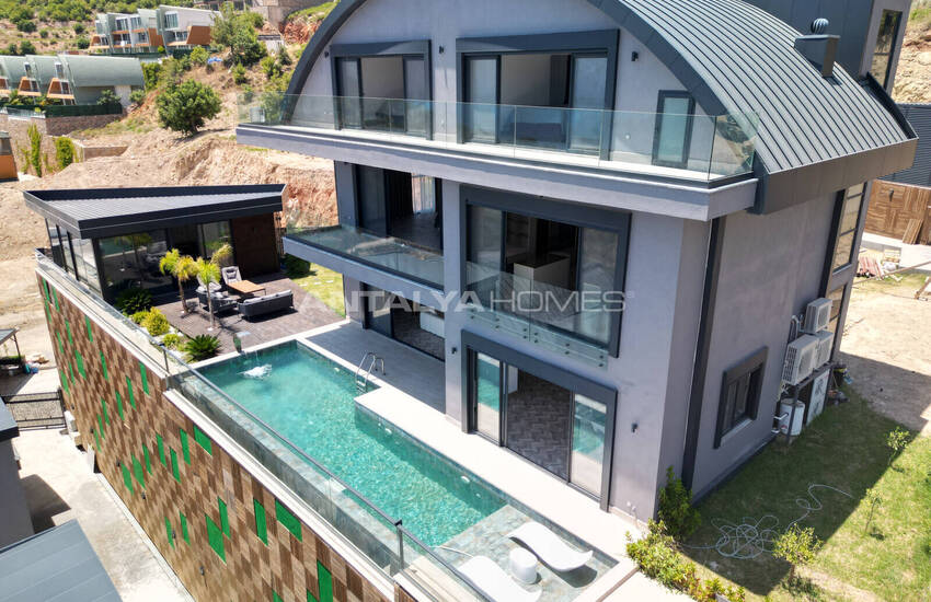 Panoramic Sea View Smart Villas in Alanya Tepe 1