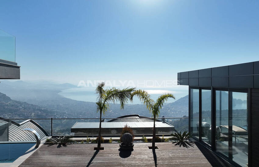 Panoramic Sea View Smart Villas in Alanya Tepe 4