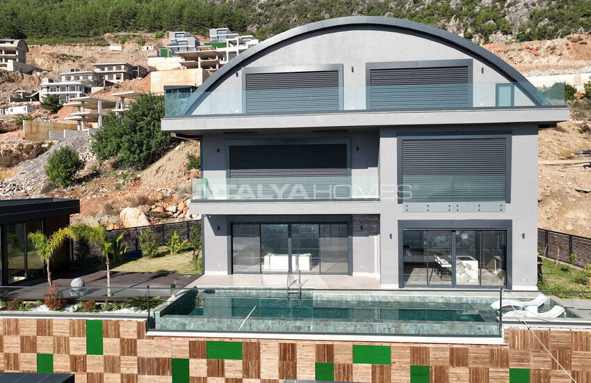 Panoramic Sea View Smart Villas in Alanya Tepe 2
