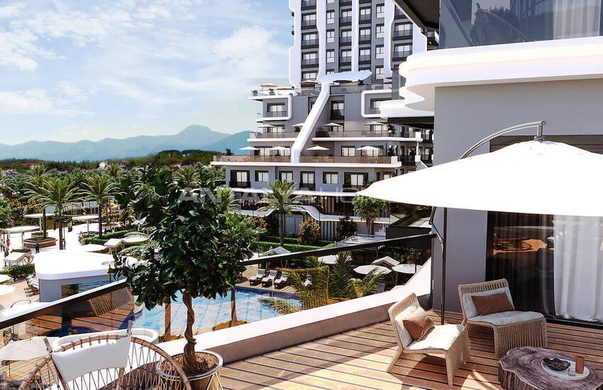 Snygga Fastigheter I Ett Komplex Med Pool I Kepez Antalya 14