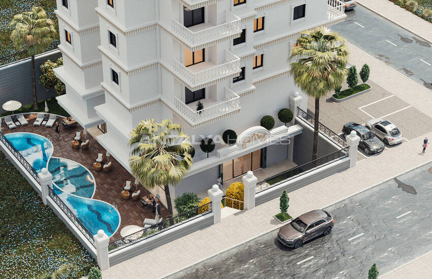 Nature-view Flats in a Complex Near the Beach in Alanya Mahmutlar