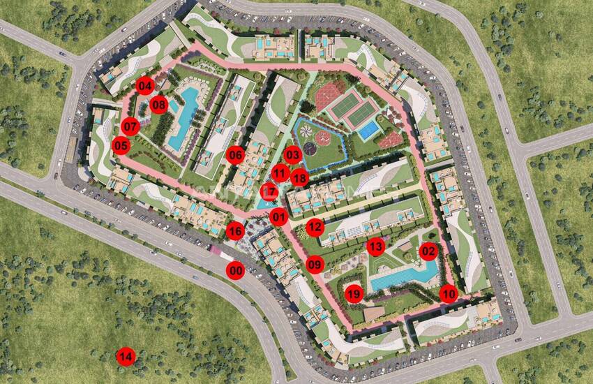 آپارتمان های سرمایه گذاری در یک پروژه جامع در آنتالیا آلتینتاس 10