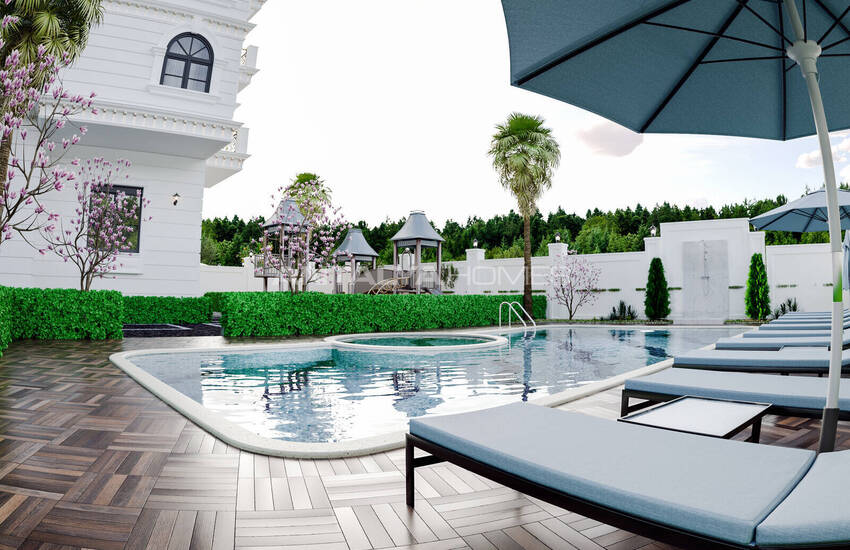 Flats in a Complex with Pool in Alanya Center
