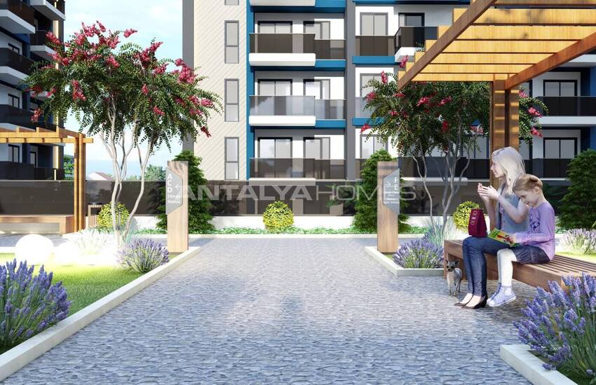 شقق أنيقة في أنطاليا مع مسبح ومواقف سيارات داخلية 17