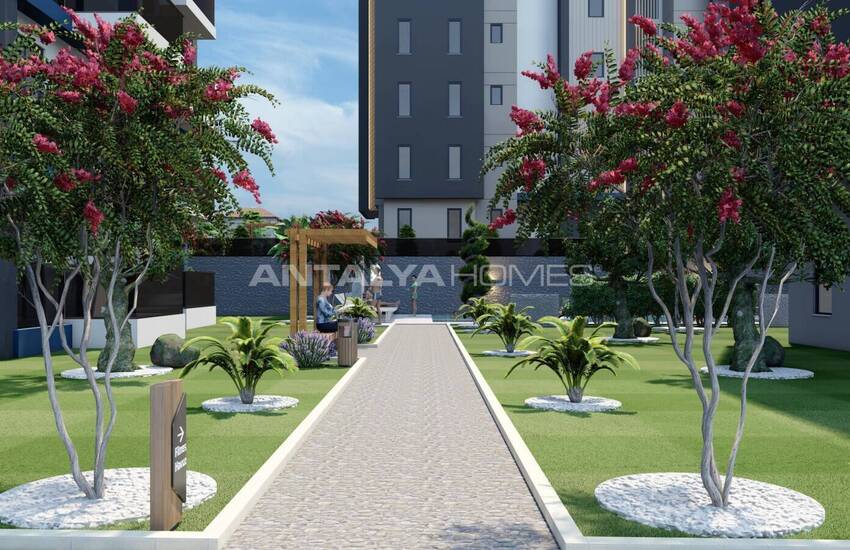 شقق أنيقة في أنطاليا مع مسبح ومواقف سيارات داخلية 15