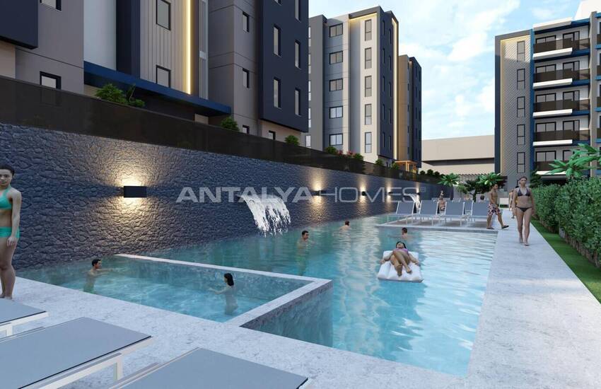 شقق أنيقة في أنطاليا مع مسبح ومواقف سيارات داخلية 7
