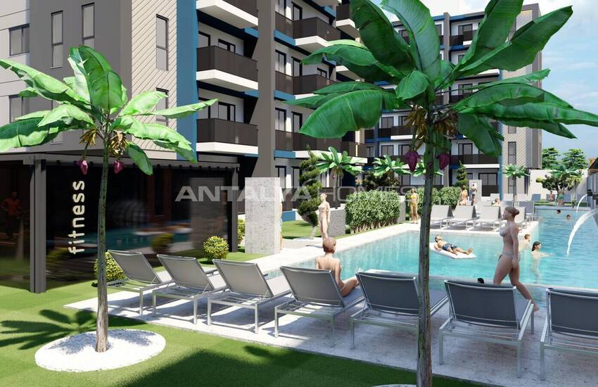 شقق أنيقة في أنطاليا مع مسبح ومواقف سيارات داخلية 6